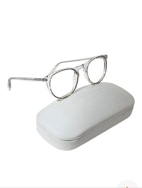 Warby Parker Haskell 560 Eyeglasses Clear Tortoise Brown Unisex Made In Italy